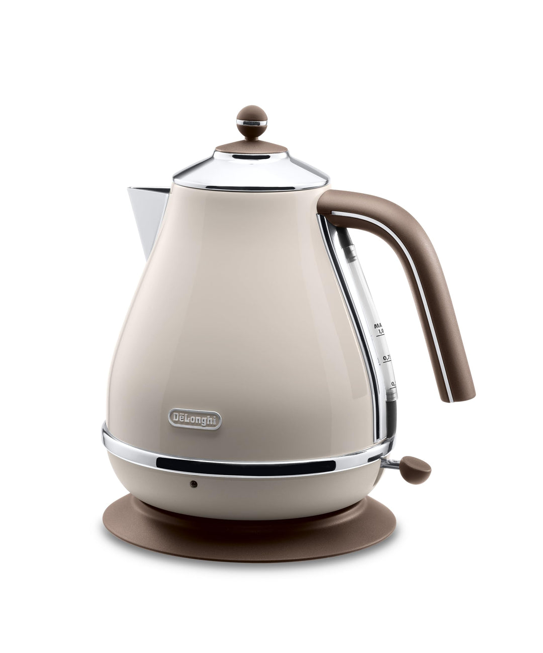 De'Longhi Wasserkocher Icona Vintage KBOV2001.BG - 1,7 l mit Wasserstandsanzeige und 360° Basis, Ede