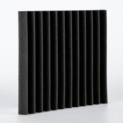 Kuchoow Schallabsorber Akustikschaumstoff, 24 Stück Schwarz Acoustic Foam für Podcasts, Aufnahmestud