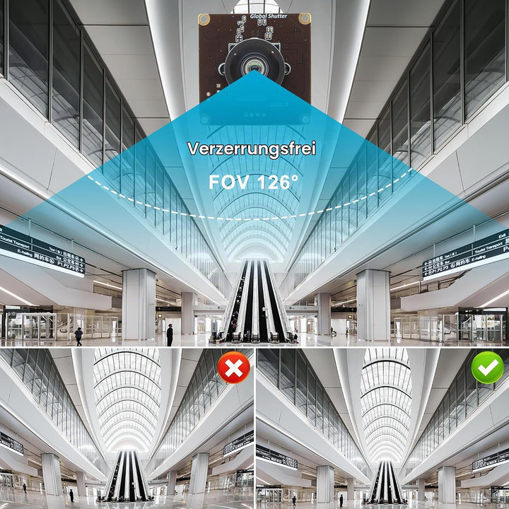Svpro 2MP Global Shutter USB Kamera Board 90fps Hochgeschwindigkeits-Webcam-Modul mit verzerrungsfre