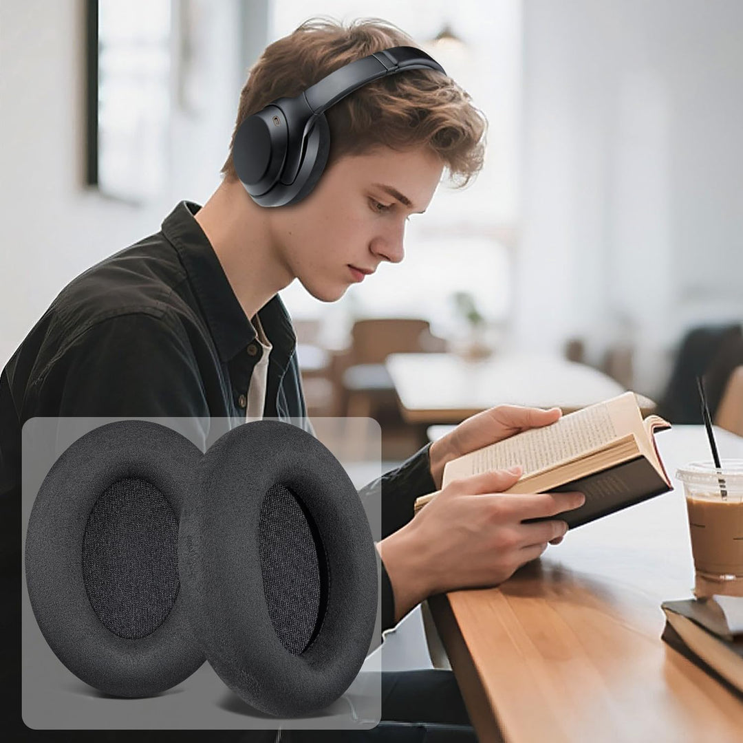 SOULWIT Micro Suede Professionelle Ersatz Ohrpolster für Sony WH-1000XM3 (WH1000XM3) Over-Ear-Kopfhö