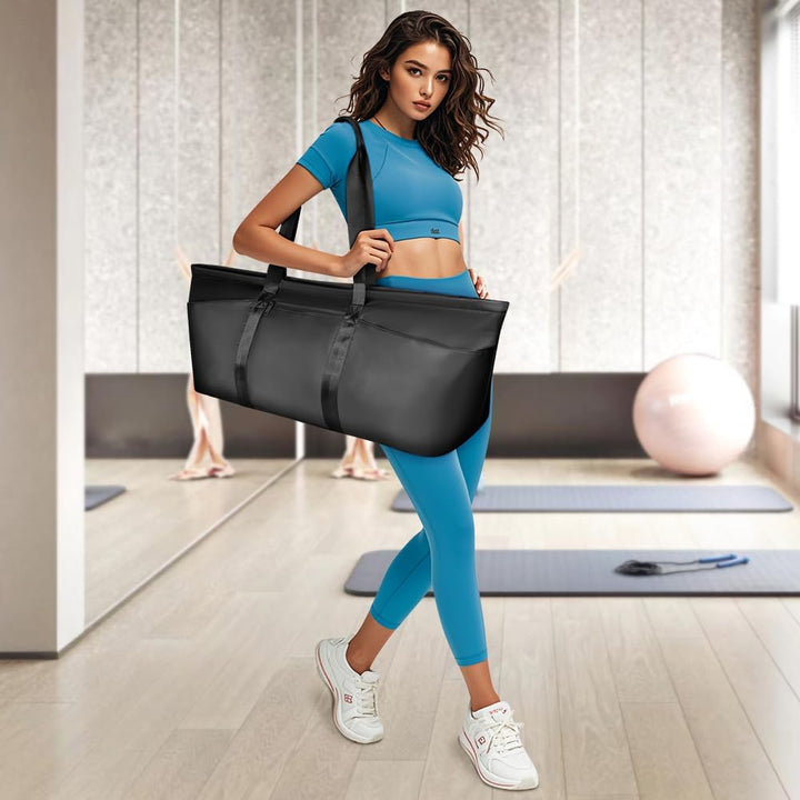 Sporttasche Damen, Gross Yogatasche, Yogamatte Tasche, Sporttasche Damen mit Nassfach & Schuhtasche,