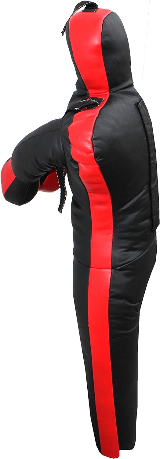 Lisaro Trainings-Dummy Gr.170 cm vorgefüllt | Box-Dummies | mit Schlaufen (Straps) | schwarz-rot | h