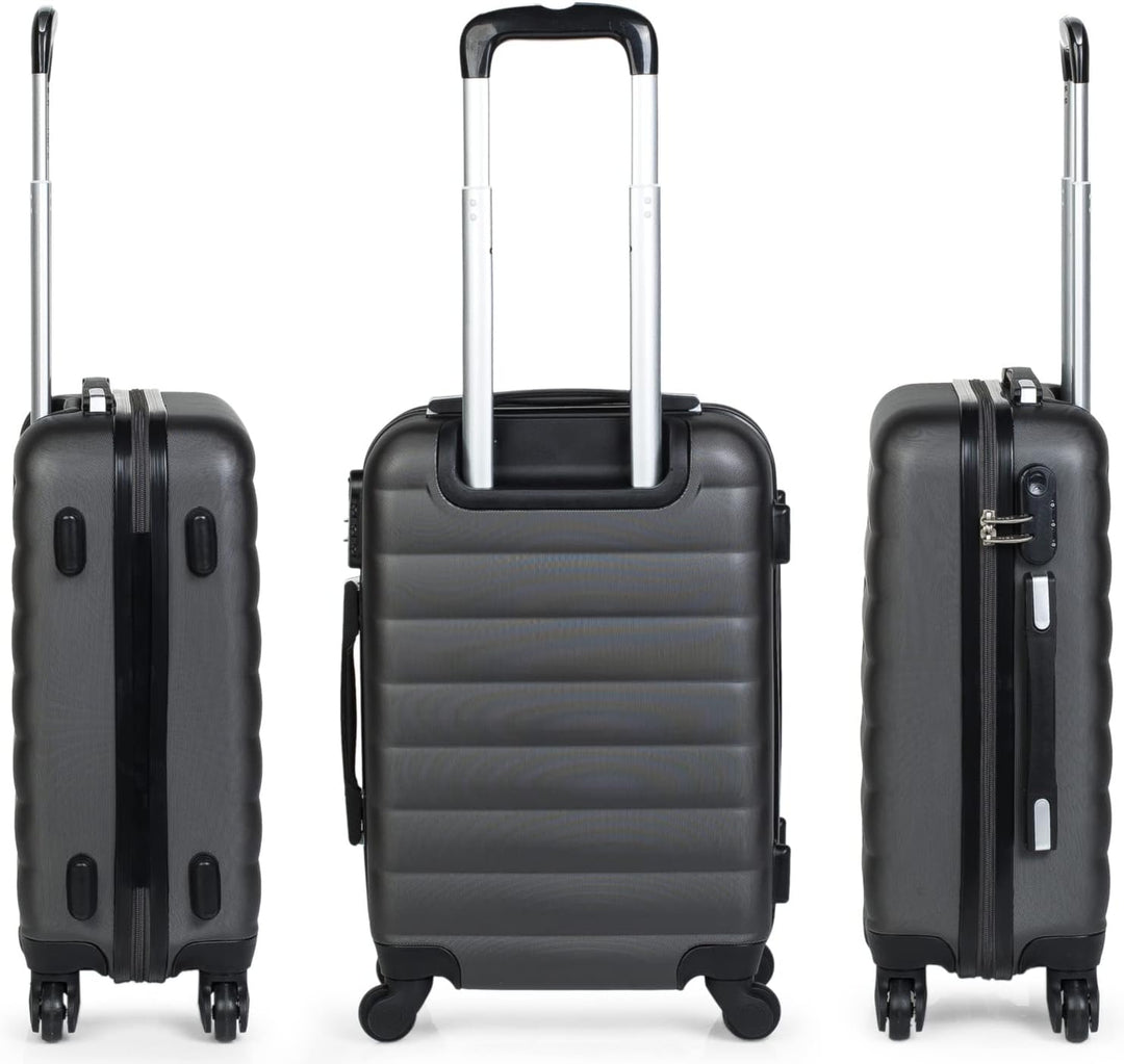 ITACA - Koffer Set Mit Rollen In Gross Für Reisen - Reisekoffer Set Aus Robuster Hartschalenkoffer-S
