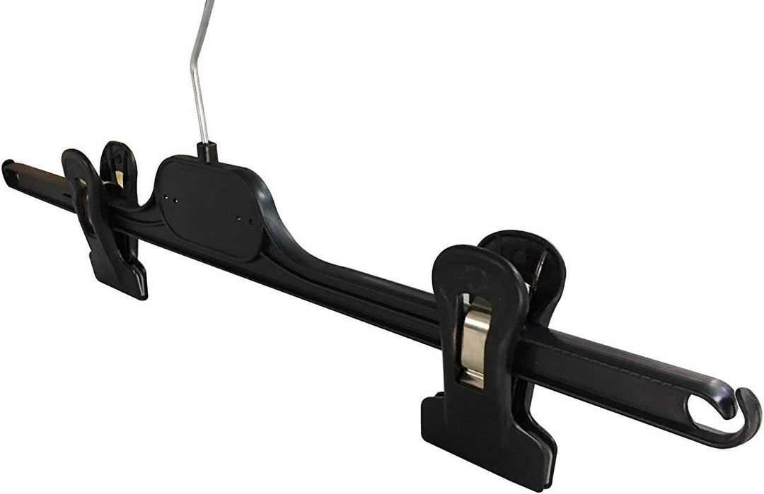 Kiroplast Kleiderbügel Für Röcke Kleiderbügel Hosen Clips Kleiderbügel Für Hosen 36cm (20, Schwarz)