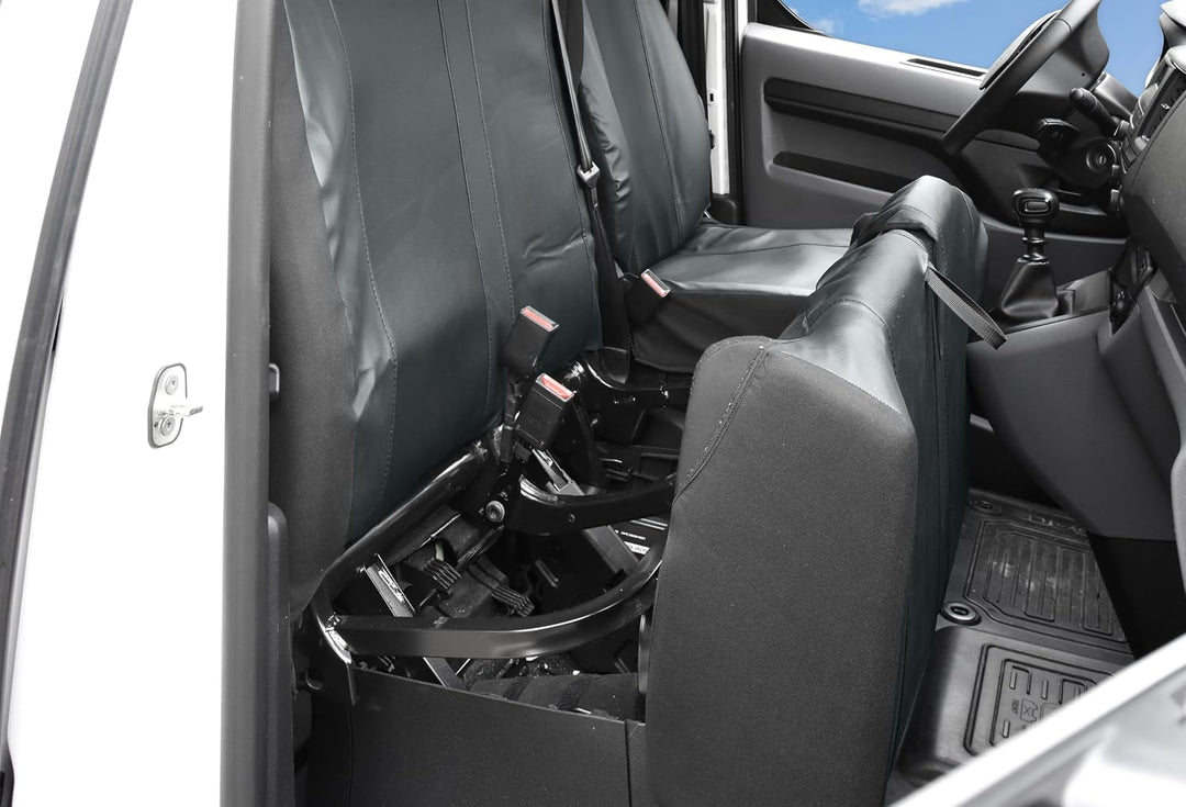 Z4L Passgenaue Kunstleder Sitzbezüge VIP ideal angepasst 1+2 (3-Sitzer) geeignet für Vivaro C ab 201