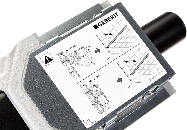 Geberit 154152001 Duschrinnen Rohbauset CleanLine d40 H65, Ø 40 mm, für Höhe 65