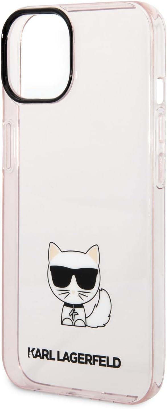 KARL LAGERFELD KLHCP14MCTTRI hülle für iPhone 14 Plus 6,7" hardcase rosa/pink Transparent Choupette