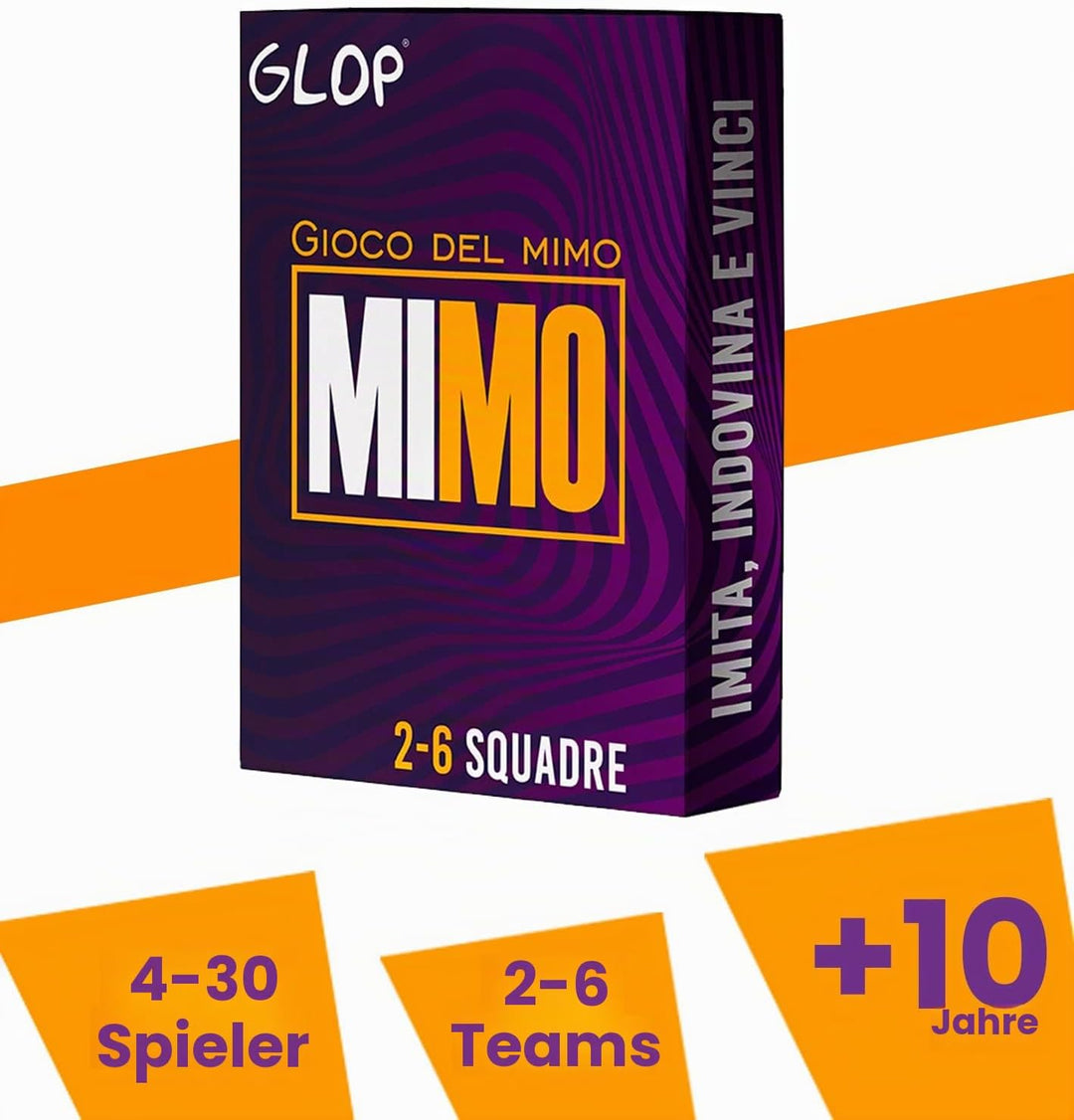 Glop Mimo - Gioco del Mimo - Giochi da Tavolo - Giochi da Tavolo per Adulti e Famiglie - Giochi per