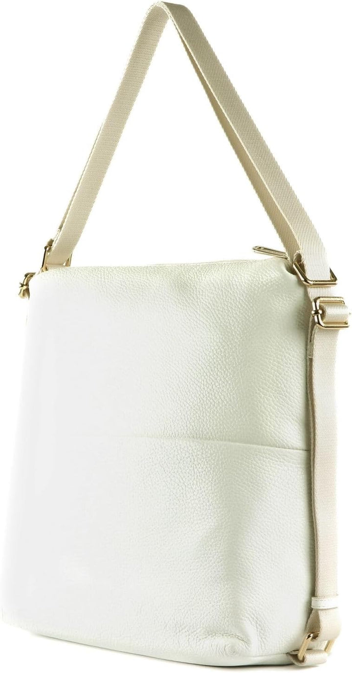 Mandarina Duck Damen Mellow Leather HOBO Optical White, Optical White