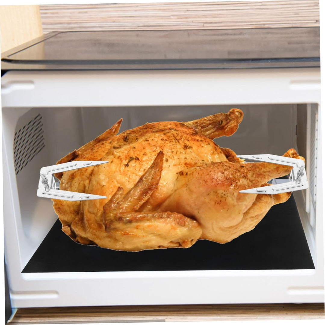 YARNOW 6 Sätze Grillgabeln Aus Edelstahl Fleischstangen Kochen Bratenfleischgabel Brathähnchen-Werkz