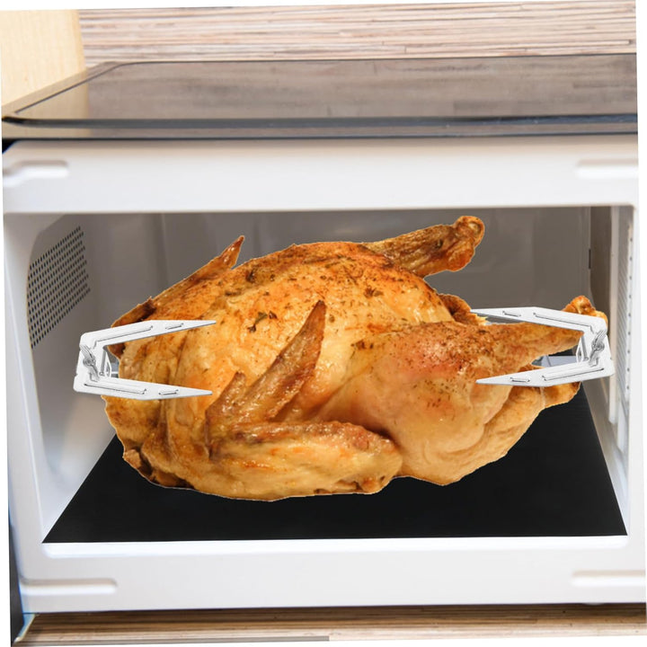 YARNOW 6 Sätze Grillgabeln Aus Edelstahl Fleischstangen Kochen Bratenfleischgabel Brathähnchen-Werkz