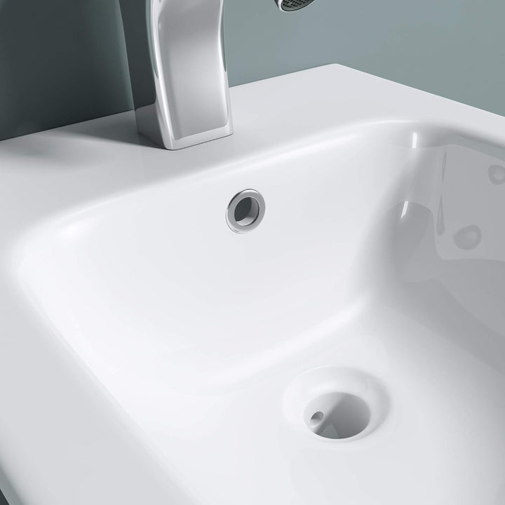doporro WC-Bidet Düren108 Weiss 51,5x36x34,5cm aus Keramik Wand-Bidet mit Überlauf Weiss | Düren108,
