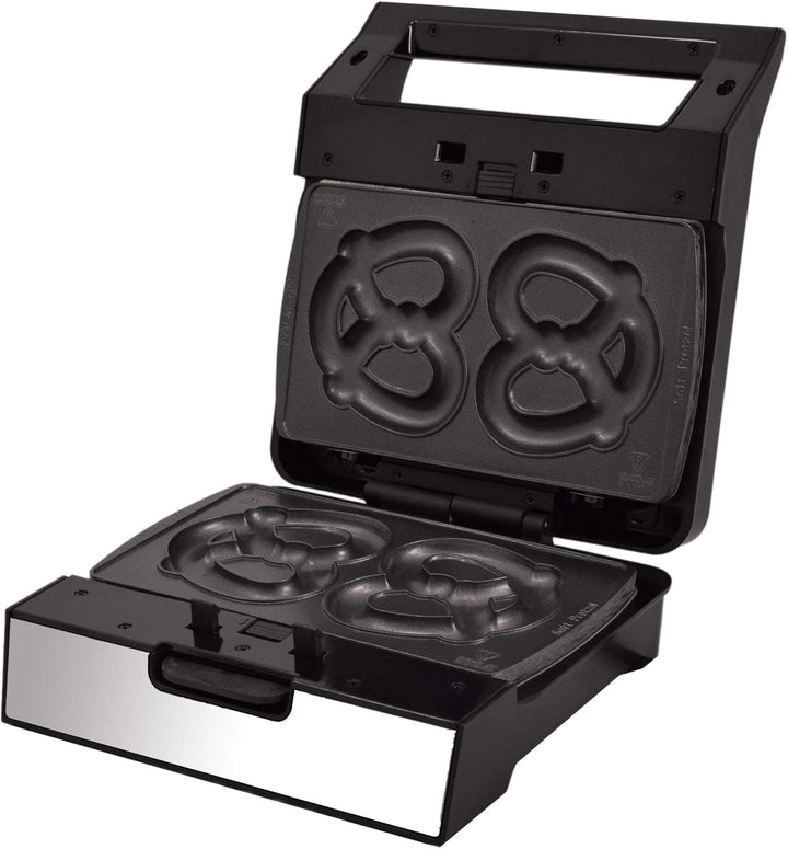 Syntrox Germany Soft Brezel Maker Brezelbäcker MM-1400W mit herausnehmbaren Backplatten