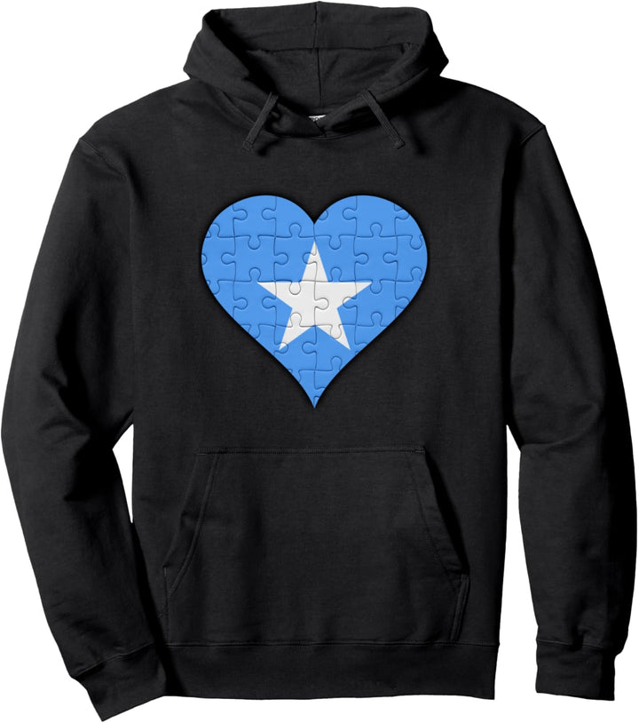 Somalia Somalische Flagge Herz Pullover Hoodie