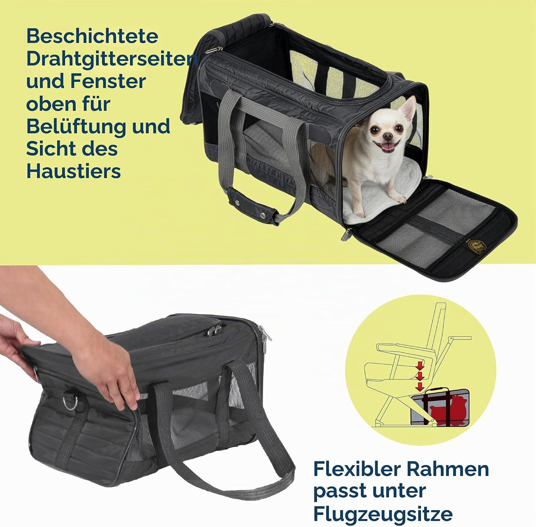 Sherpa Original Deluxe Transportbox für Haustiere, von Fluggesellschaften zugelassen und garantiert