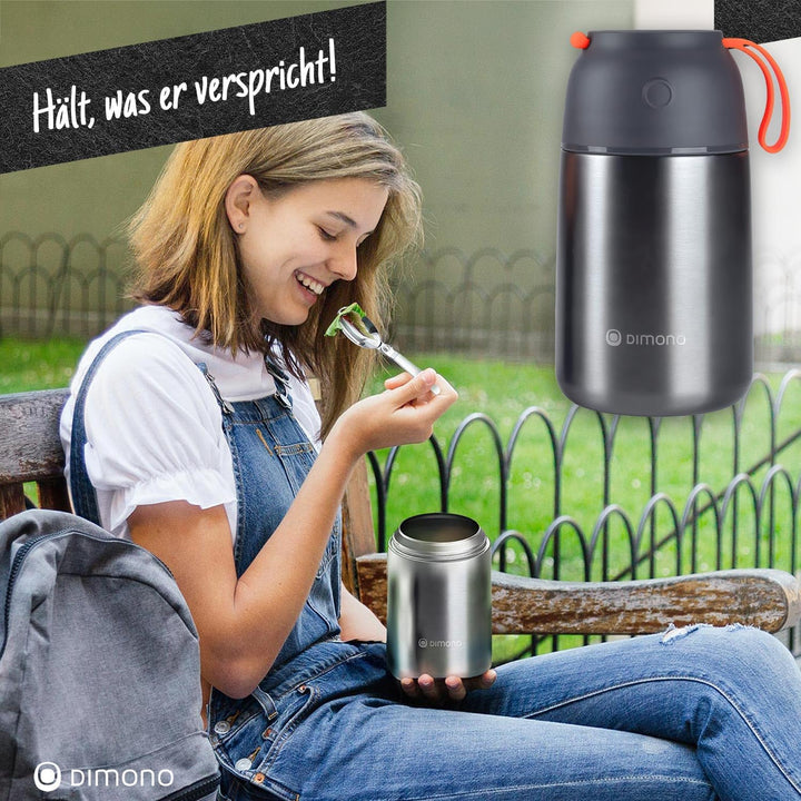 Dimono® Thermobehälter Warmhaltebehälter; Lunch-Box To-Go Lebensmittelbehälter Essensbehälter Speise