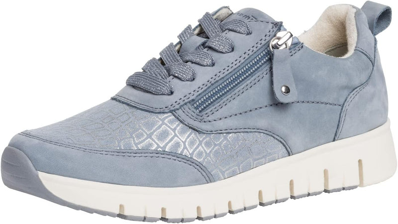 Tamaris Comfort Damen Sneaker 8-8-83705-20 Comfort fit 37 EU Weit Sky Patent, 37 EU Weit Sky Patent