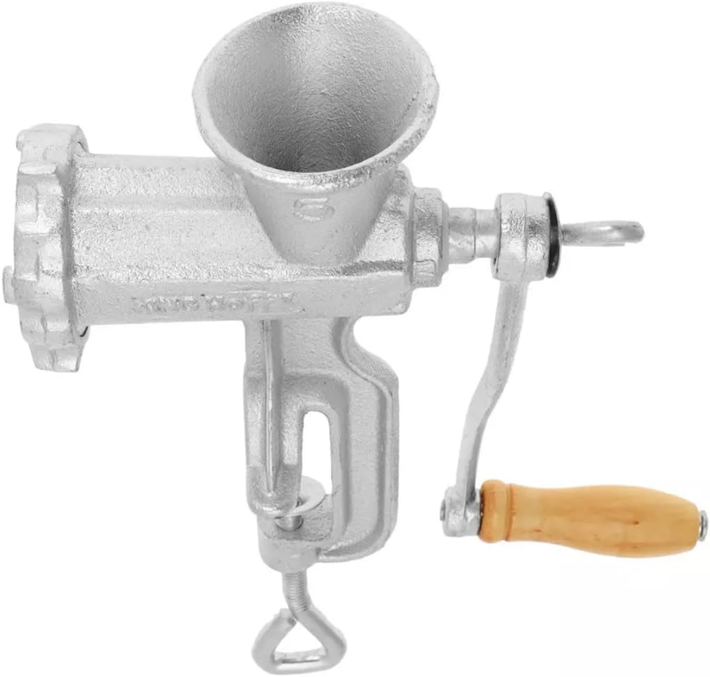 Fleischwolf aus Gusseisen mit Zubehör Wurstmaschine Wurstfüller KINGHOFF Gr. 5, Gr. 5