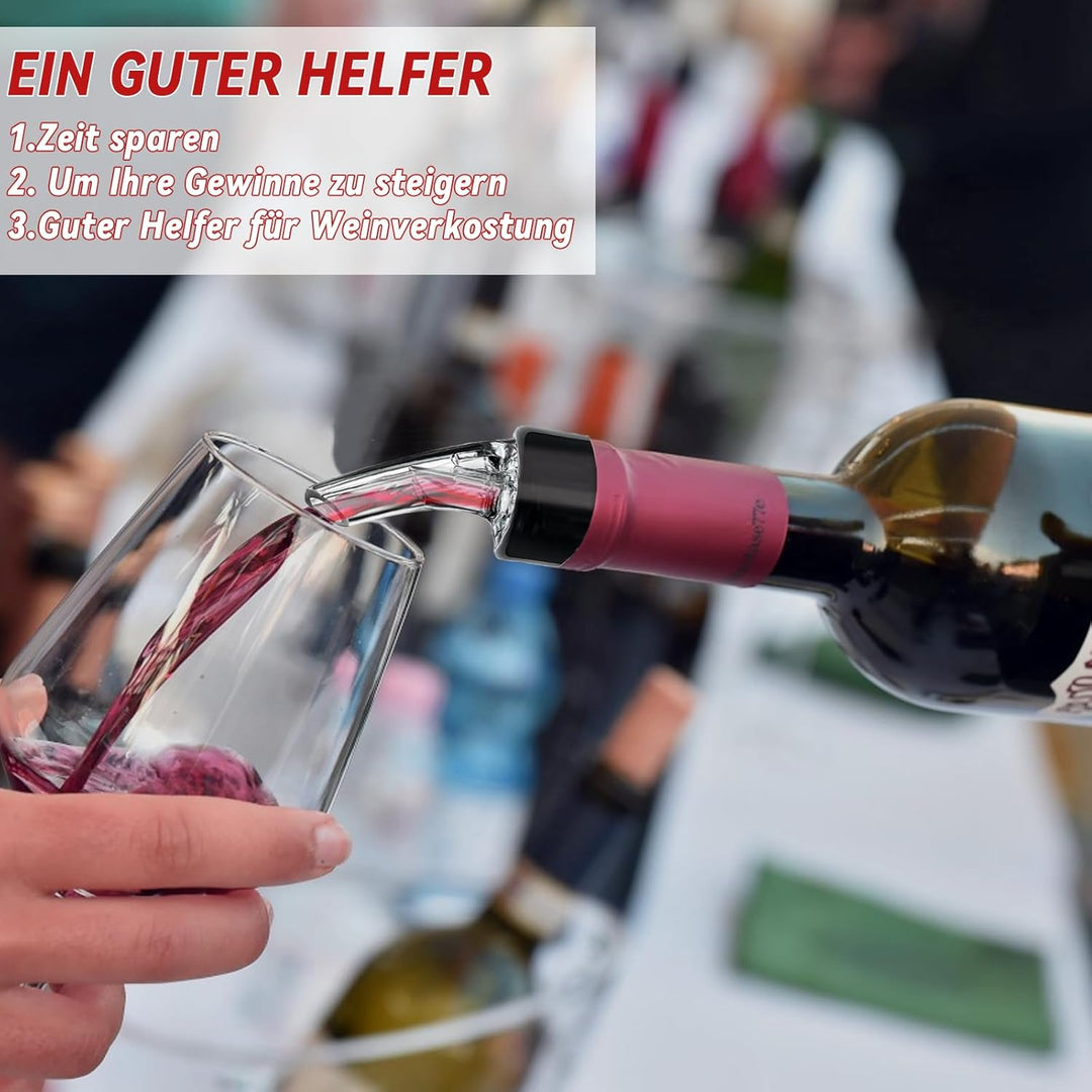 Yeelan 8 Stück 2 cl Flaschenausgiesser Auto-Pour Ausgiesser Dosierausgiesser Bar Portionierer Spirit