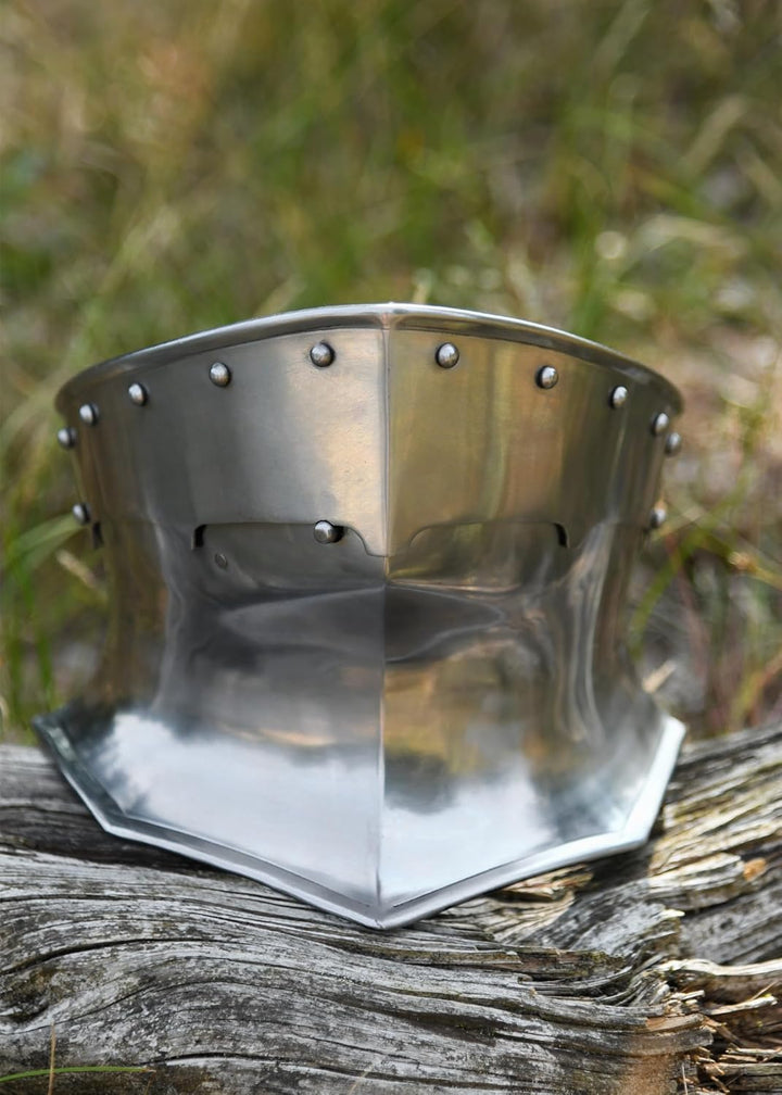 Ulfberth Halsberge - handgefertigt aus 1,6 mm Stahl Helmbart - Schaukampftauglich