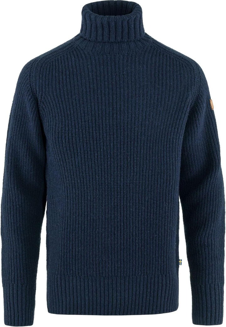 Fjällräven Herren Övik Roller Neck Sweater M Sweatshirt S Dunkelblau, S Dunkelblau