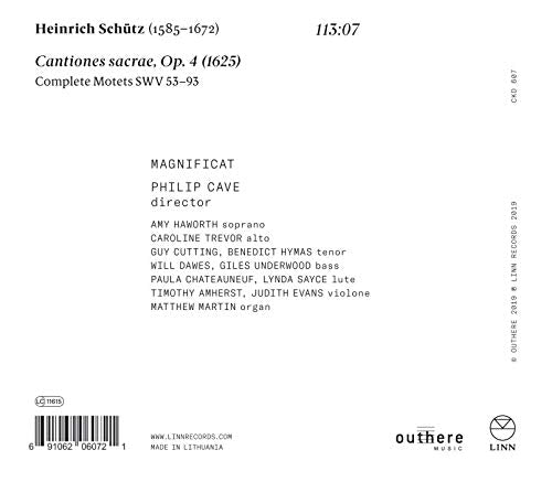 Cantiones Sacrae, Audio-CD