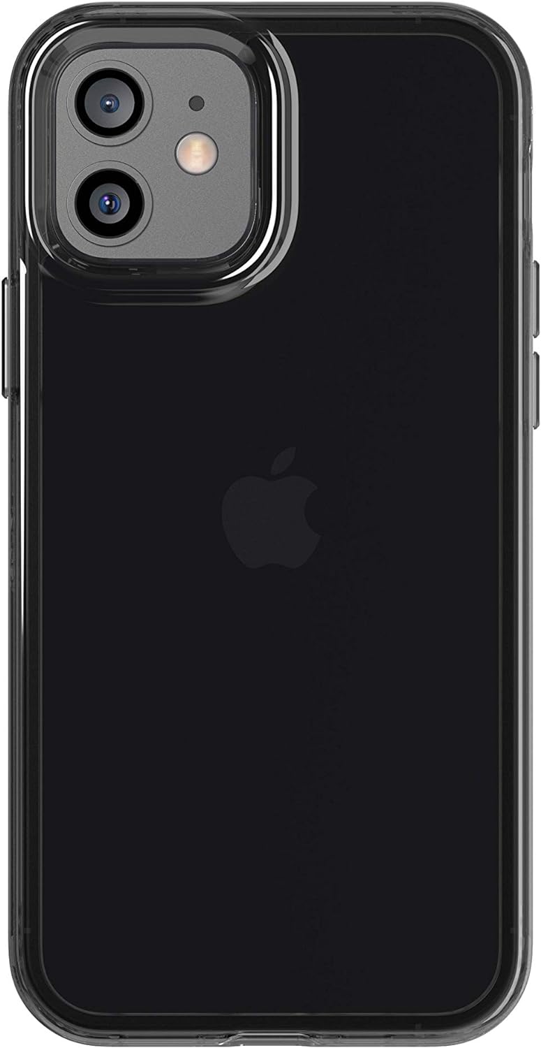 tech21 Evo Tint Handyhülle für Apple iPhone 12 und 12 Pro 5G mit 3,6 m Fallschutz Carbon, carbon