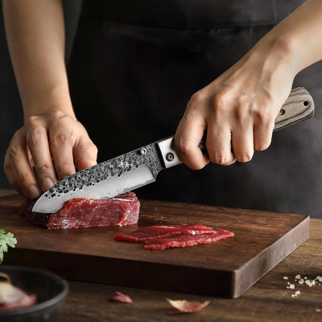 SENBON 440 Geschmiedetes Edelstahl Scharfes Camping Chef Messer japanisches stil Falten Tragbares Re