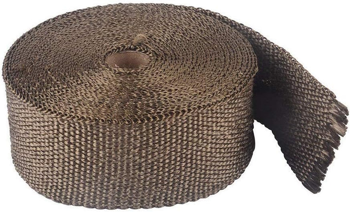 Mintice 5CM X 10M Fiberglas Titan Hitzeschutzband Auspuffband Auspuff Hitze Wickel Schild Hülle Auto