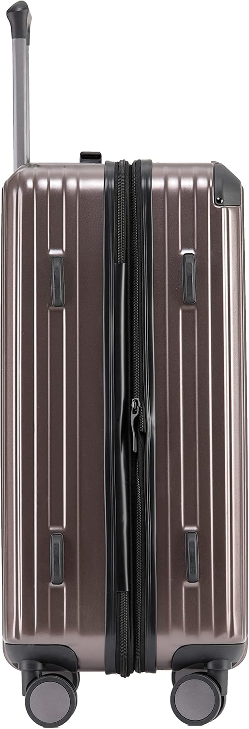 Münicase M816 TSA-Schloss, Dehnungsfuge, Teleskopgriff, Reisekoffer mit 4 Rollen, Hartschale, Grosse