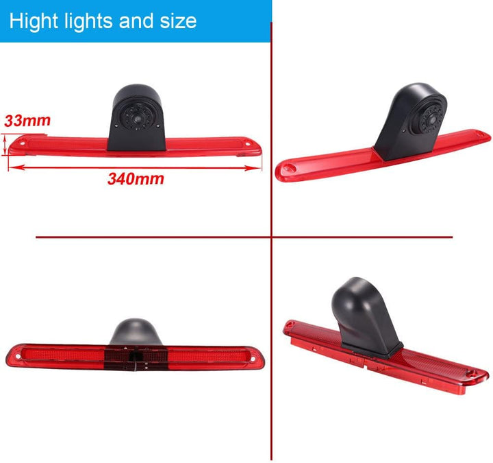 HD Auto Wohnwagen Rückfahrsystem Bremsleuchte Rückfahrkamera Van Dachkamera Einparkkamera Einparkhil