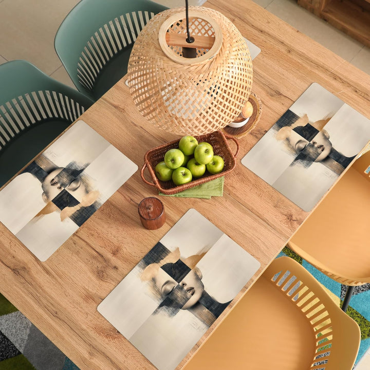KitchenYeah© Platzsets Abwaschbar 6-Teilig 45x30 cm Tischsets Platzdeckchen Platzset Unterlage Tisch