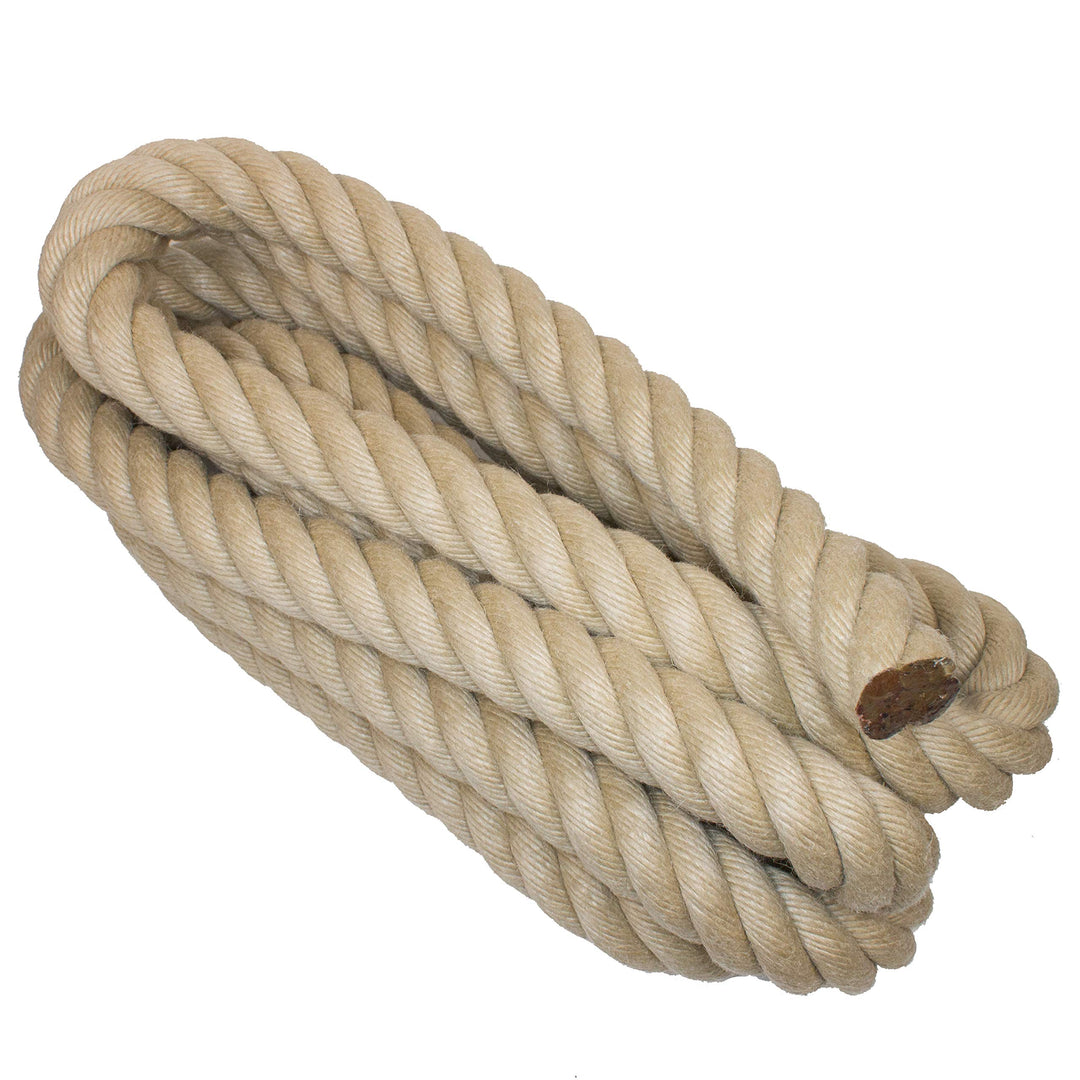 Handlaufseil/Absperrseile - Nature Touch, 40mm Durchmesser – Naturfarben - 8 Meter, 8 Meter