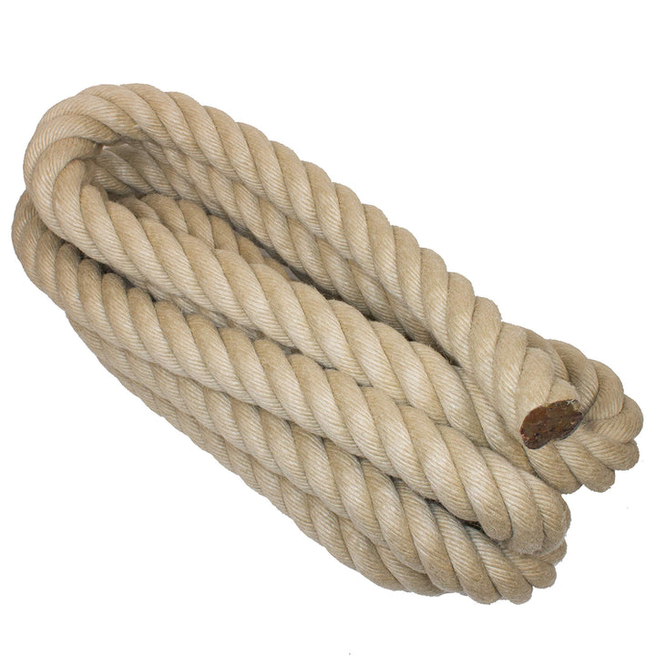 Handlaufseil/Absperrseile - Nature Touch, 40mm Durchmesser – Naturfarben - 8 Meter, 8 Meter