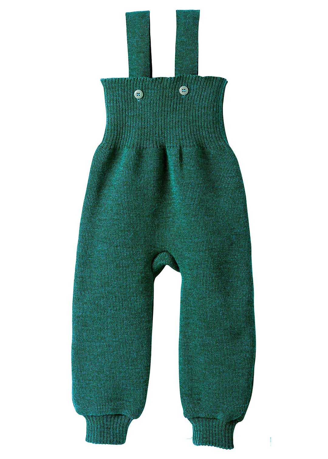 Disana STRICK-TRÄGERHOSE, mit hohem Bund | 100% Bio-Merinowolle GOTS, IVN Best | Newborn Baby Kleink