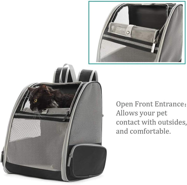 Haustiere Rucksack Transporttasche für Hunde Katzen 7.5kg, Grosse Tragbare Katzenrucksack Hunderucks