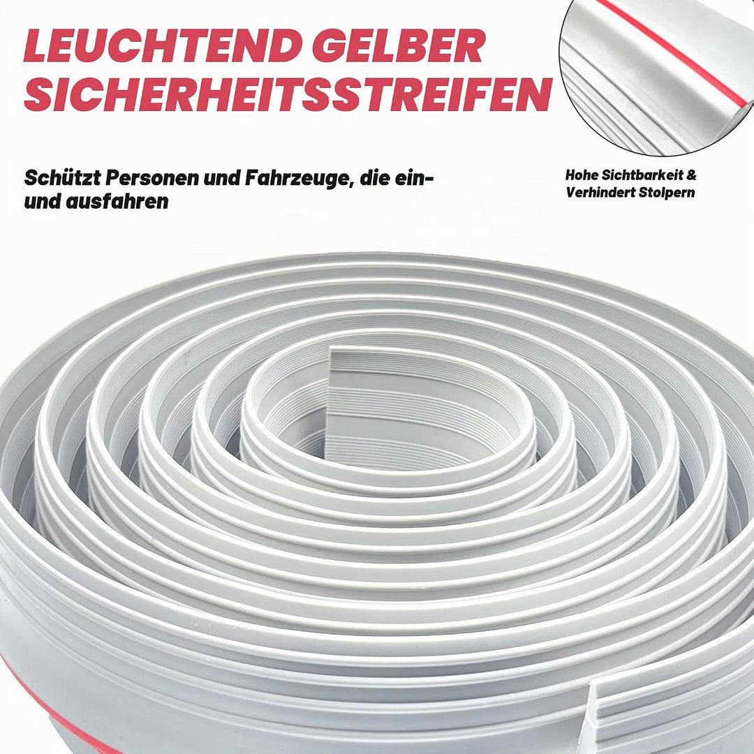 Garagentor Dichtung 3M universeller Schwellendichtung Wetterfeste Gummi-Bodenabdichtung，Gummi DIY Bo