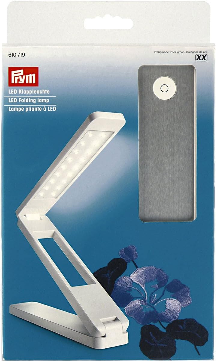 Prym LED Klappleuchte, Kunststoff, Multi, 18 x 4 x 3cm (zusammengeklappt)
