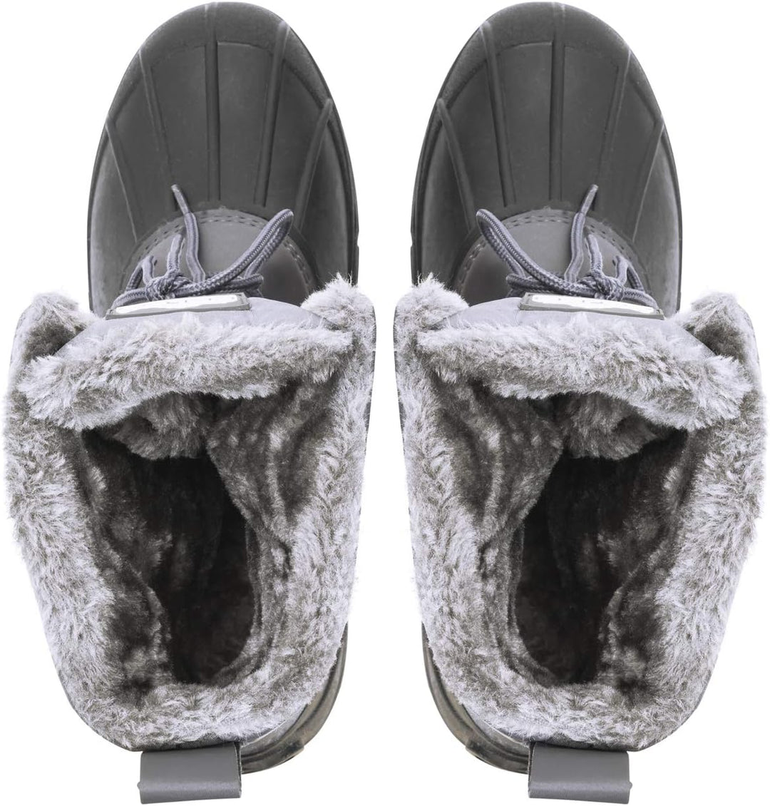 Polar Herren Dreck Schnüren Short Nylon Winter Schnee Regen Schnüren Wasserdicht Duck Stiefels, Grau