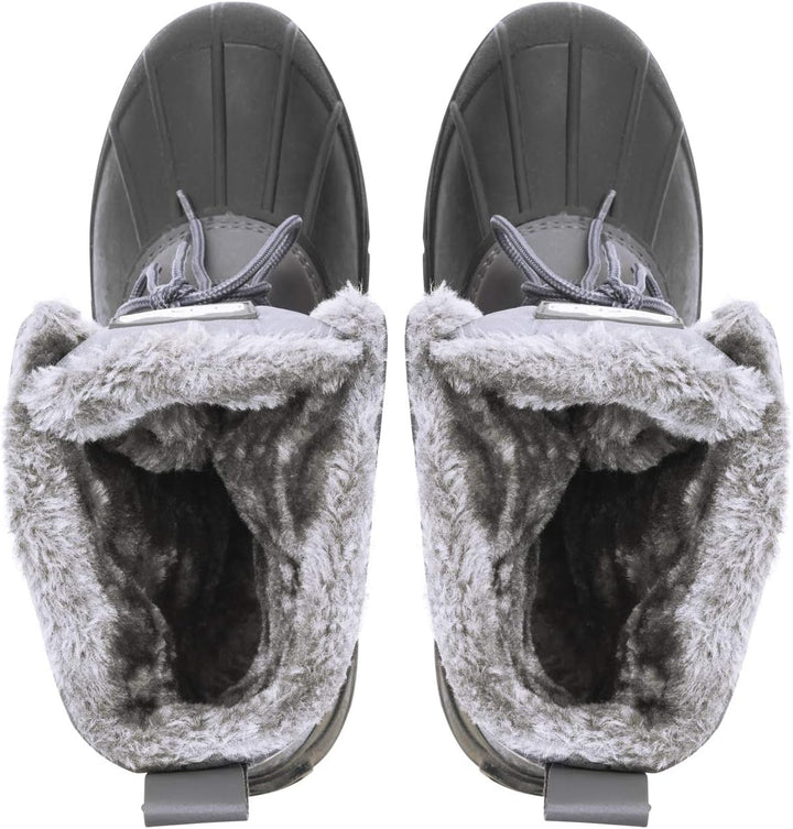 Polar Herren Dreck Schnüren Short Nylon Winter Schnee Regen Schnüren Wasserdicht Duck Stiefels, Grau