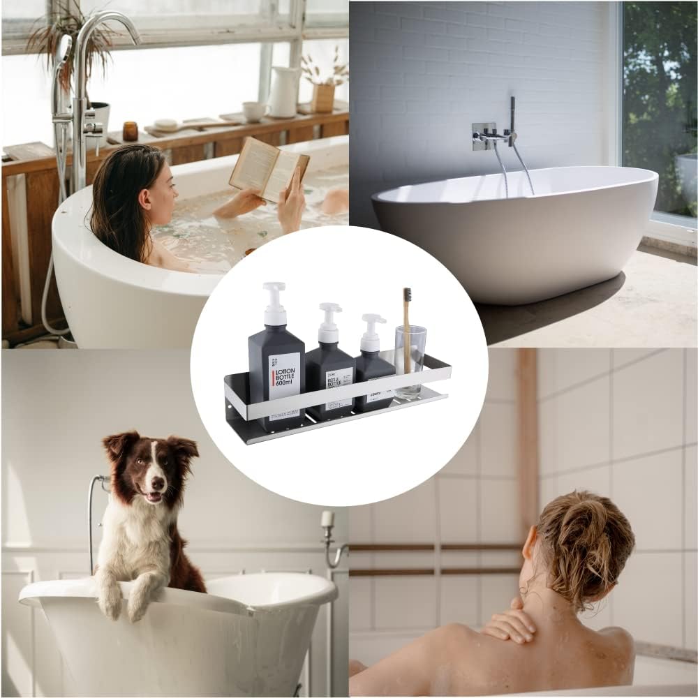 Duschregal Ohne Bohren Badregal Duschablage Wandregal Edelstahl Duschkorb Badezimmer Regal Dusche Ab