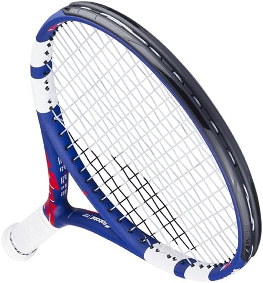 Babolat - Tennisschläger Modell Drive Junior, Einheitsgrösse, Farbe Blau/Rot, Rahmen aus Graphit und