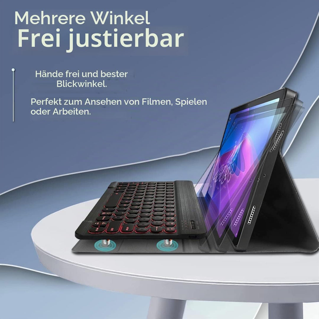 Wineecy Beleuchtete Tastatur Hülle für Xiaomi Pad 6 11 Zoll 2023 Tablet, Ultradünn leicht Schutzhüll