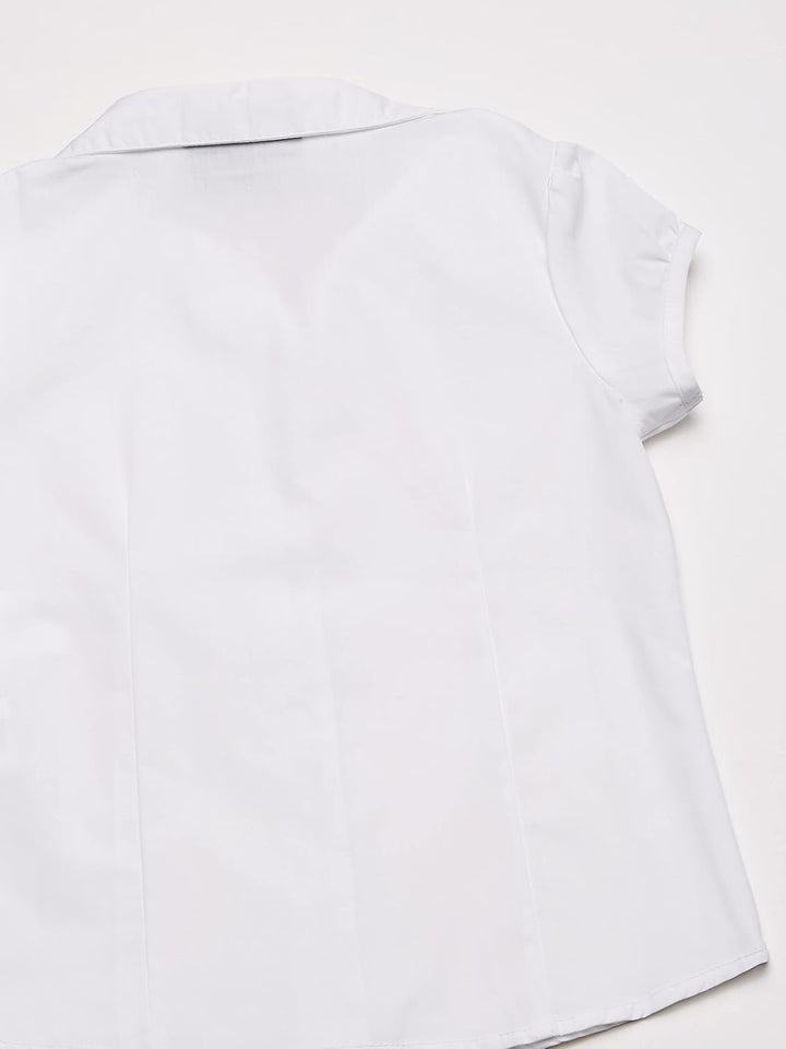 Nautica Mädchen Short Sleeve Blouse Hemd Medium (8/10) Weiss, Medium (8/10) Weiß