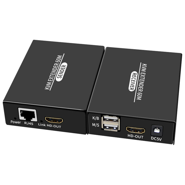 HDMI KVM Extender über Cat5e Cat6 1080P HDMI USB KVM Extender Übertragung mit Loop Out Unterstützung