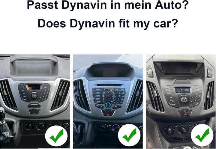 DYNAVIN Android Autoradio Navi für Ford Transit Custom Connect Courier 2014-2018: 10,1 Zoll Radio mi