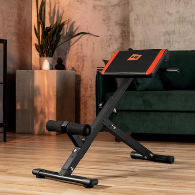 Hop-Sport Rückentrainer Hyperextension 45° Bauchtrainer HS-1016 klappbares Fitnessgerät für