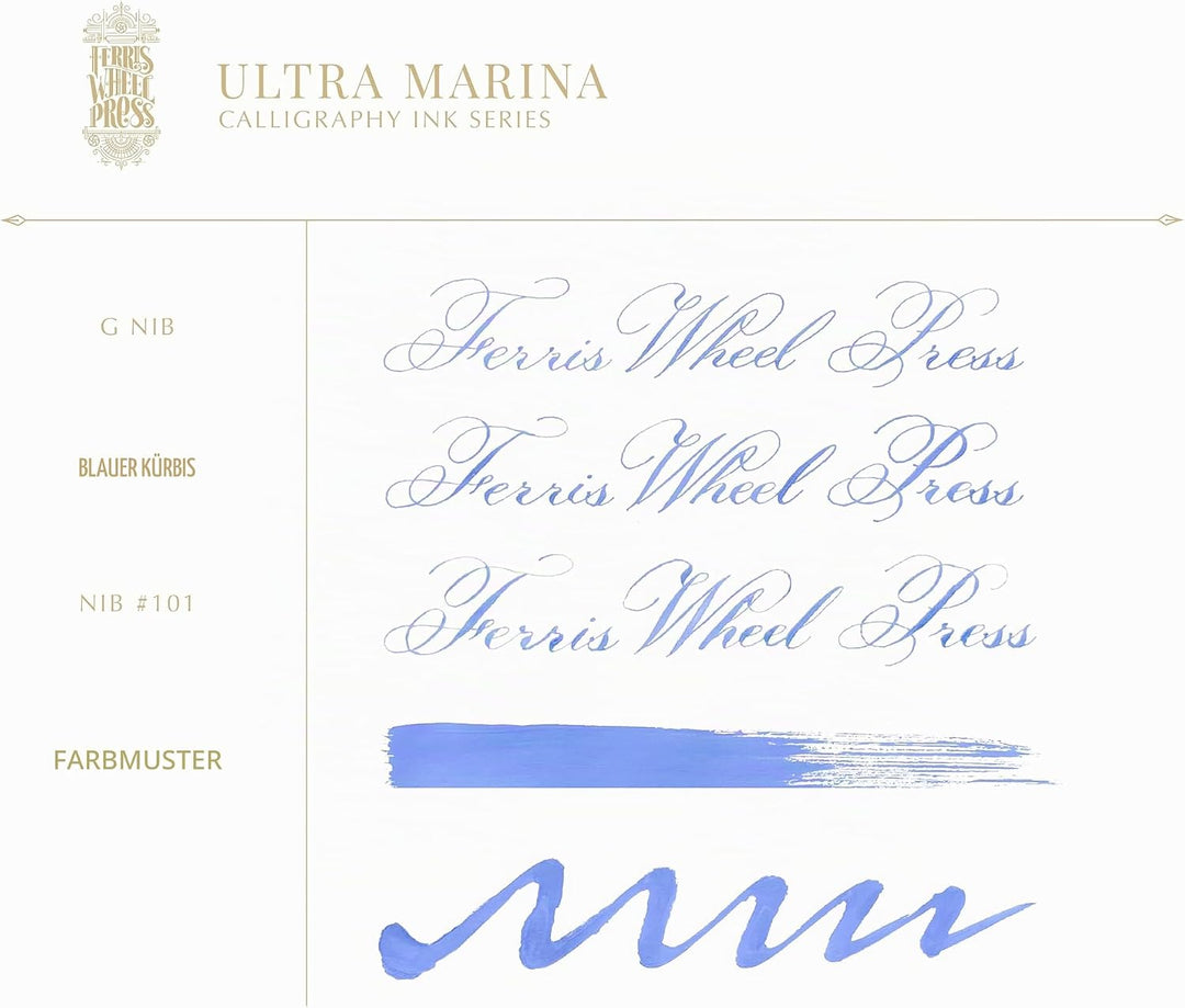 Ferris Wheel Press Calligraphy Ink | Opaque Periwinkle | 28ml, Opaque Periwinkle