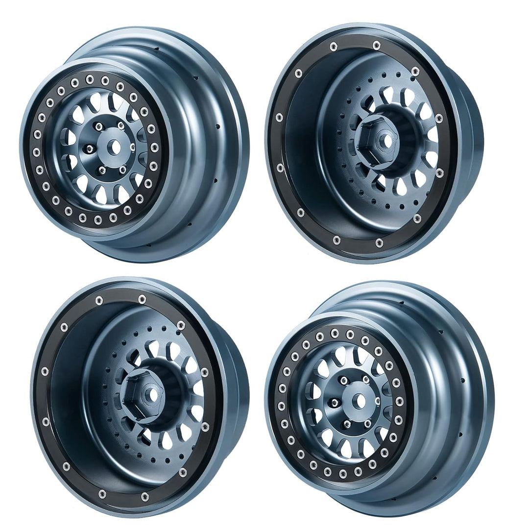 4 Stück Alumium Beadlock Felgennabe für UDR Unlimited Desert Racer 1:7 Upgrade Teile