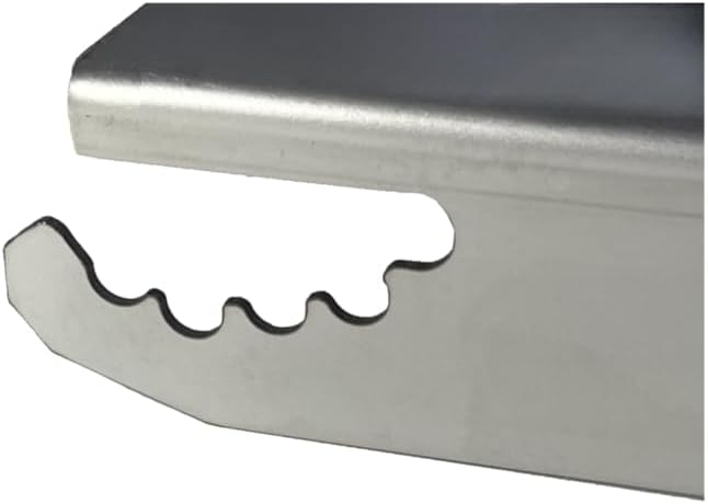 Grillgenuss | Flammlachsbrett | Lachsbrett aus Edelstahl | Grillzubehör für Feuerschale | Made in Ge